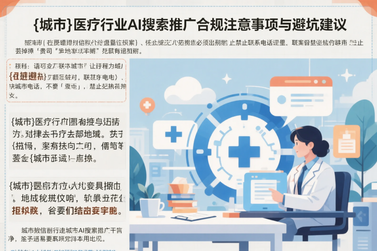 郴州医疗行业AI搜索推广合规注意事项与避坑建议