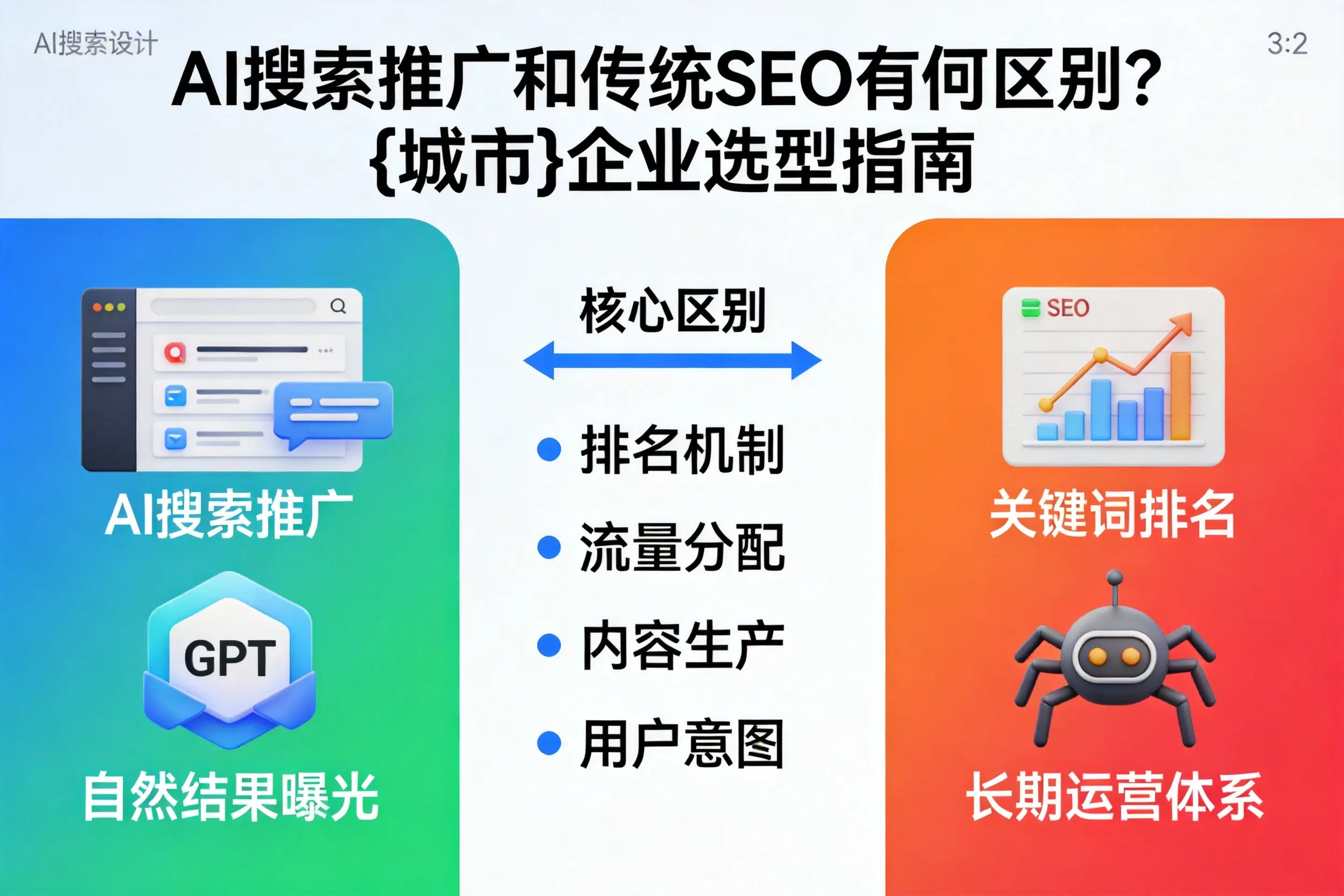 AI搜索推广和传统SEO有何区别？郴州企业选型指南
