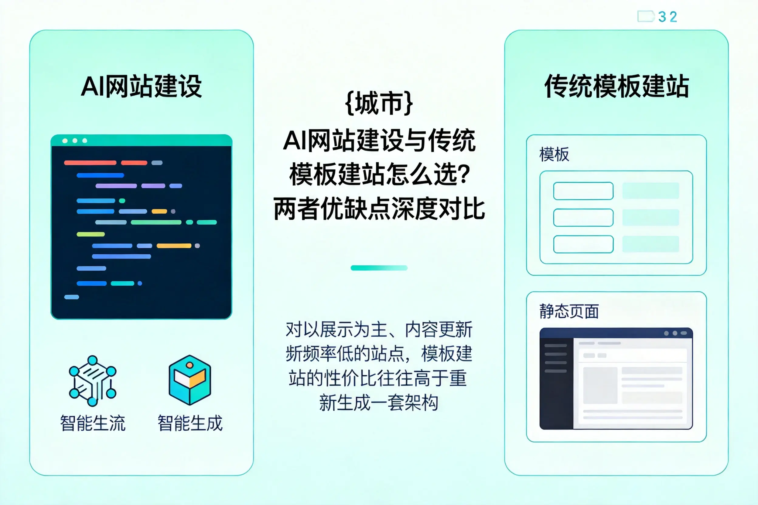 郴州AI网站建设与传统模板建站怎么选?两者优缺点深度对比