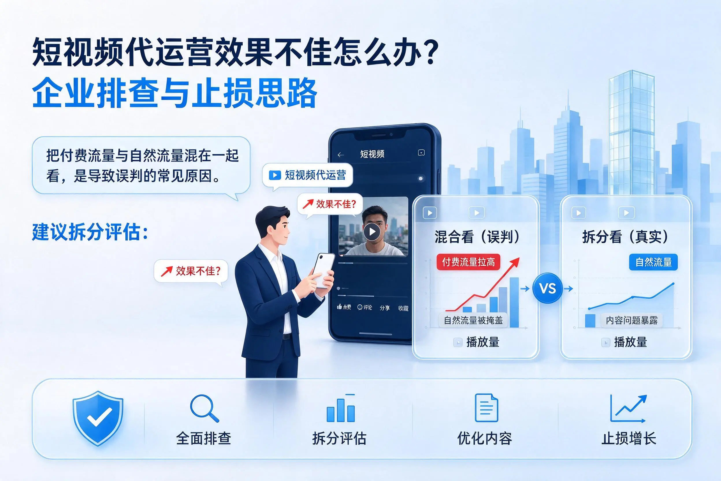 短视频代运营效果不佳怎么办?郴州企业排查与止损思路