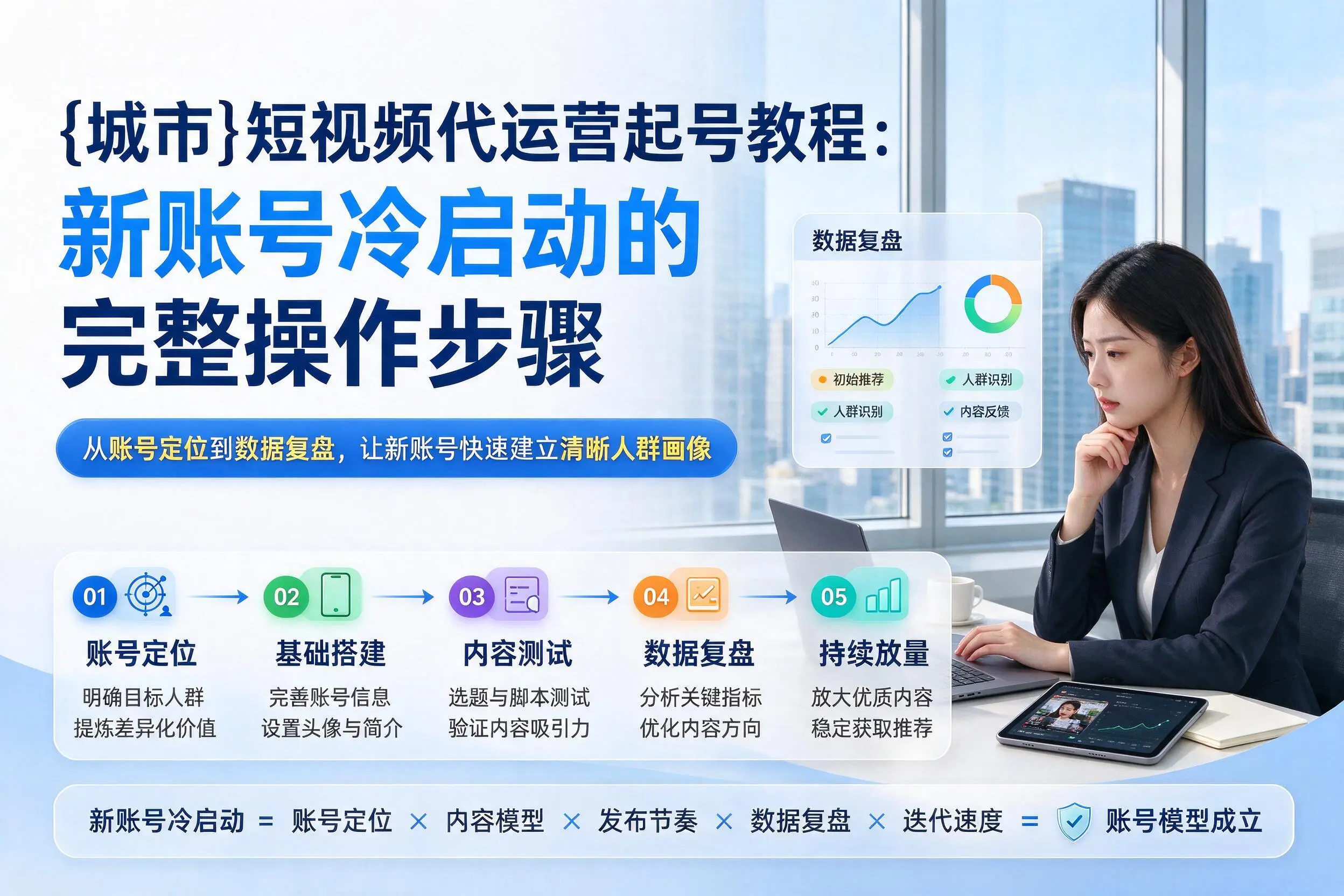 郴州短视频代运营起号教程:新账号冷启动的完整操作步骤