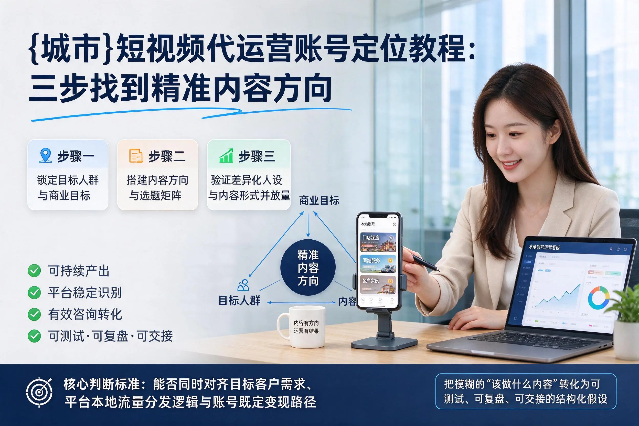 郴州短视频代运营账号定位教程:三步找到精准内容方向