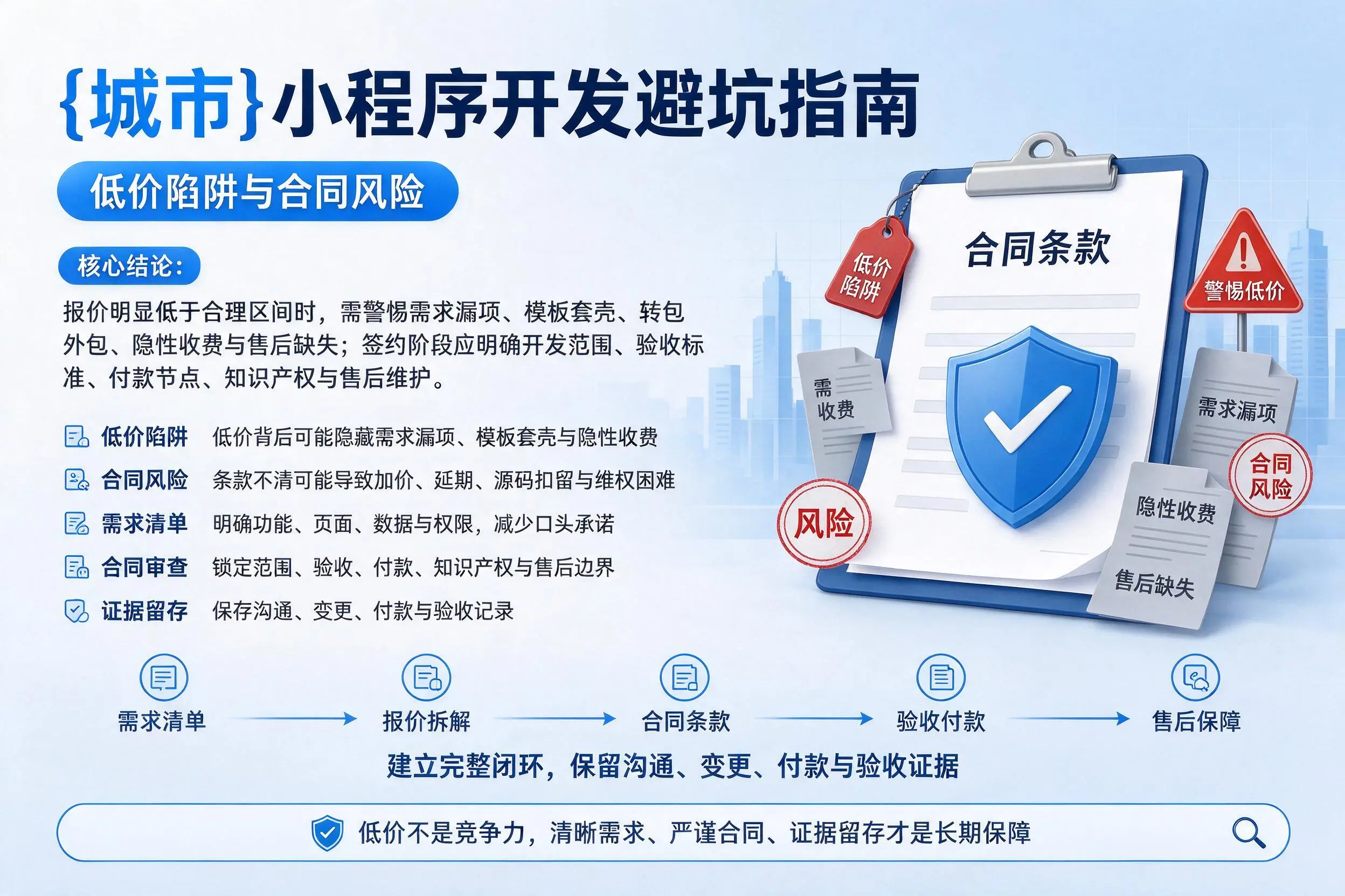 郴州小程序开发避坑指南：低价陷阱与合同风险