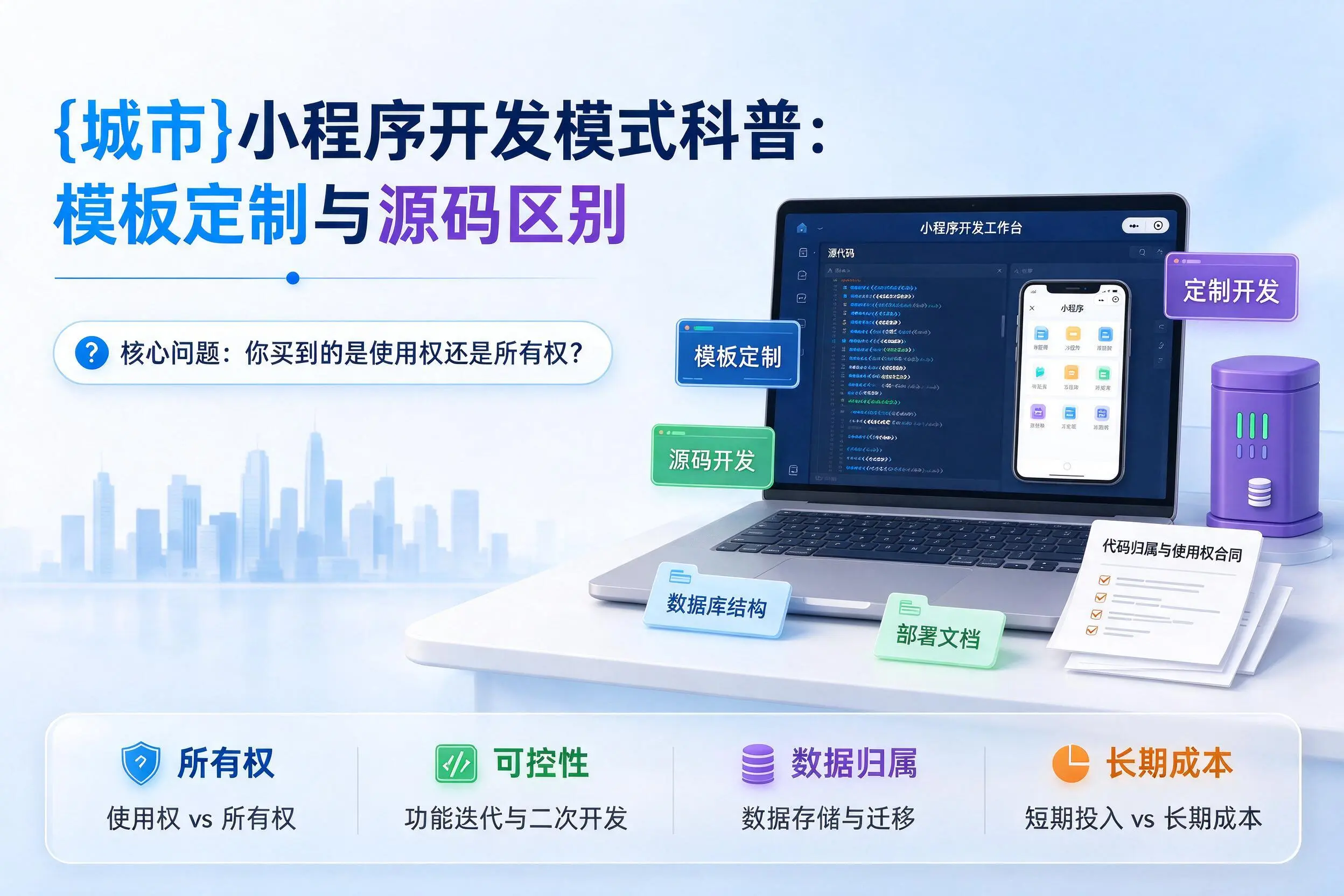 郴州小程序开发模式科普：模板定制与源码区别