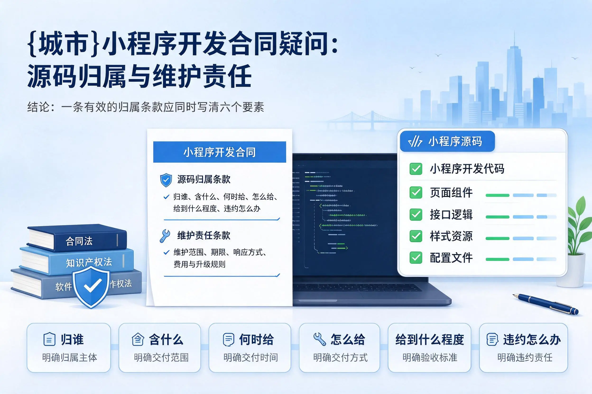 郴州小程序开发合同疑问：源码归属与维护责任