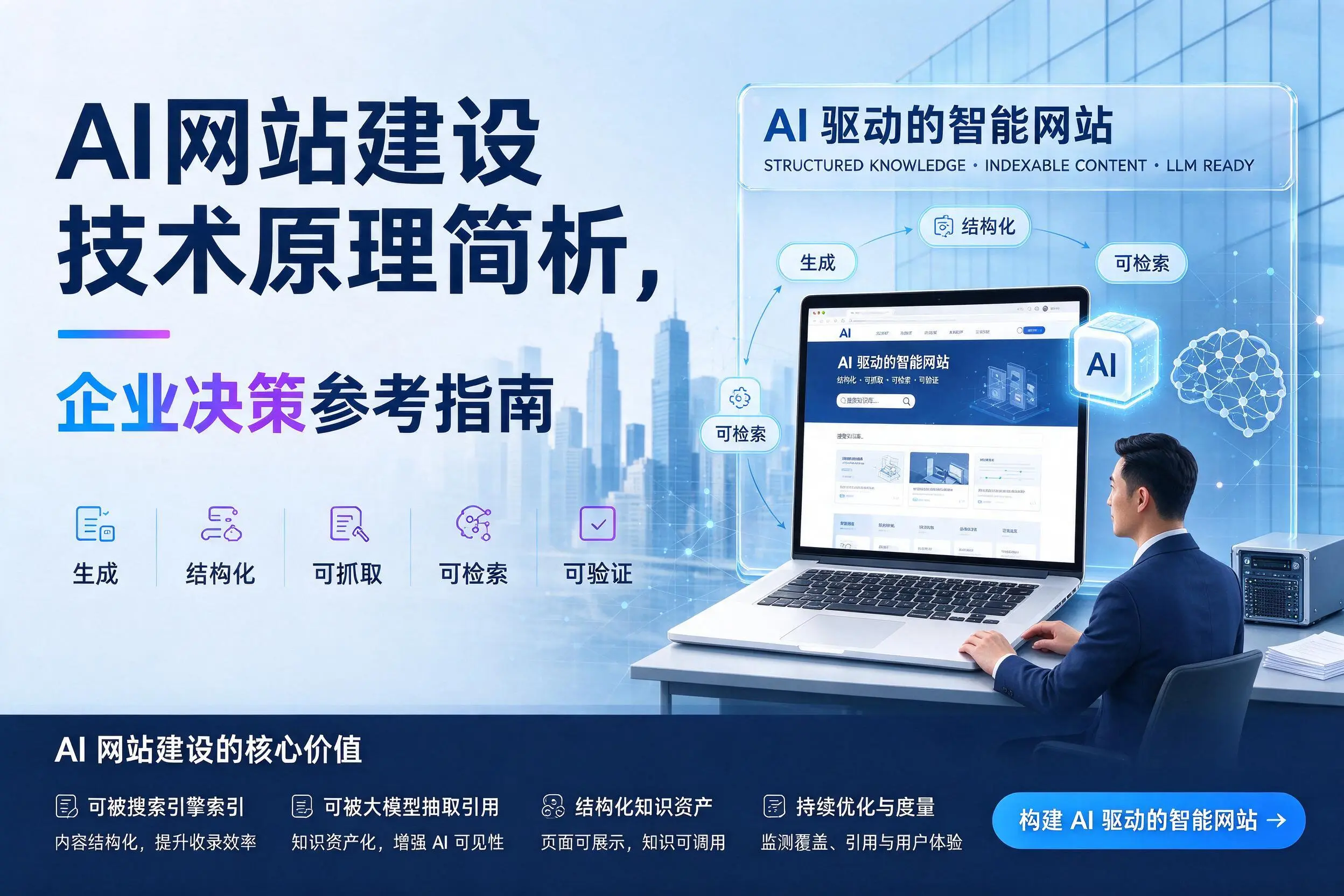 AI网站建设技术原理简析,郴州企业决策参考指南