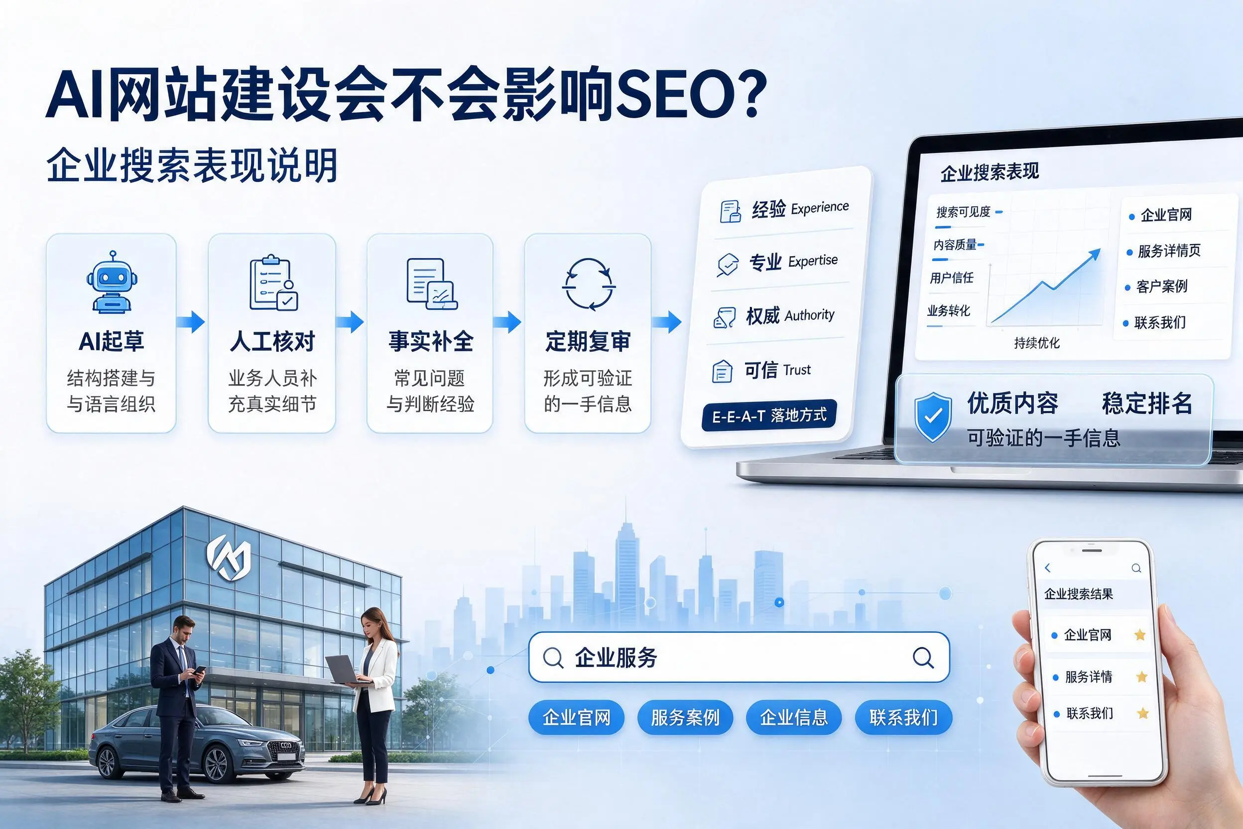 AI网站建设会不会影响SEO？郴州企业搜索表现说明