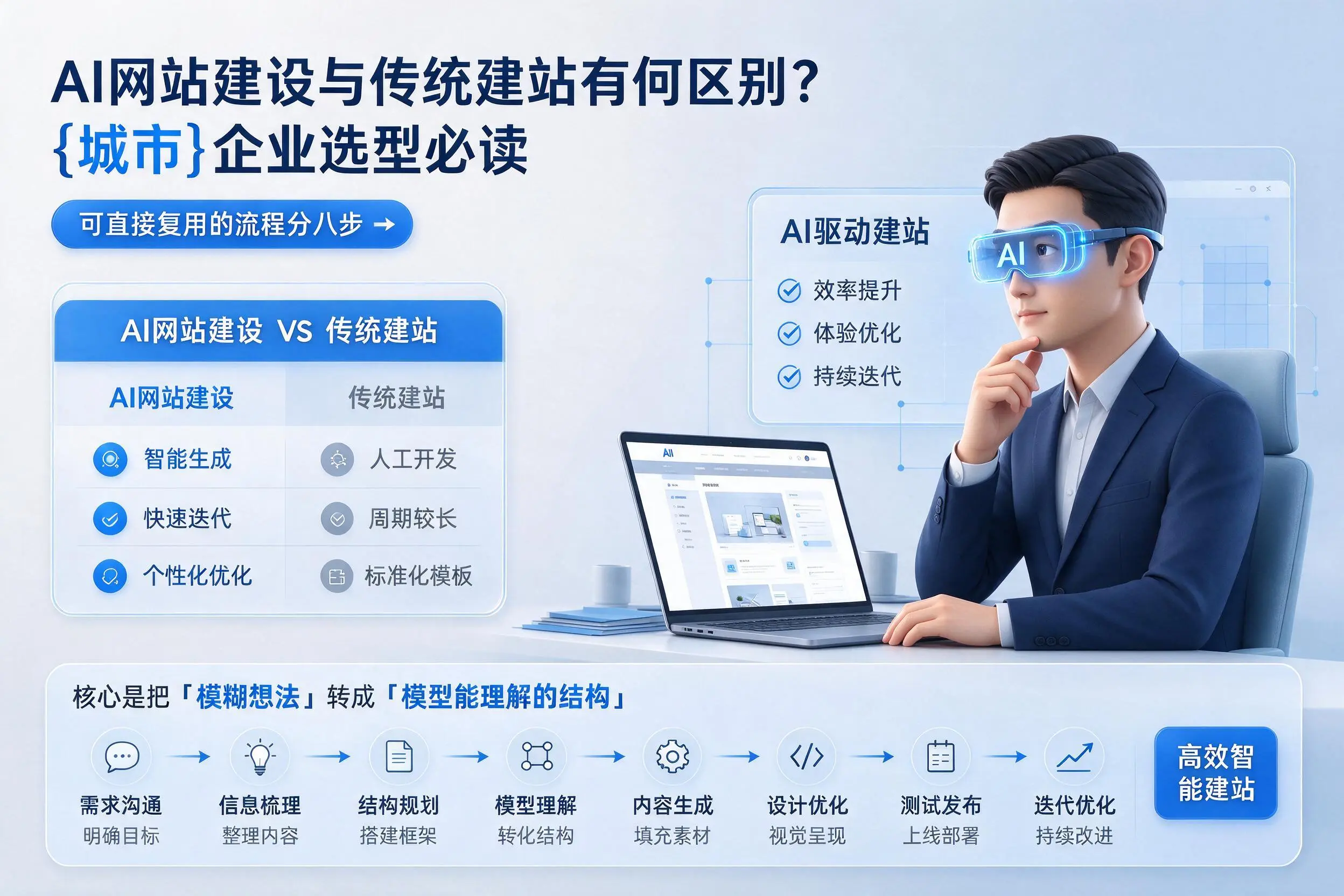 AI网站建设与传统建站有何区别?郴州企业选型必读