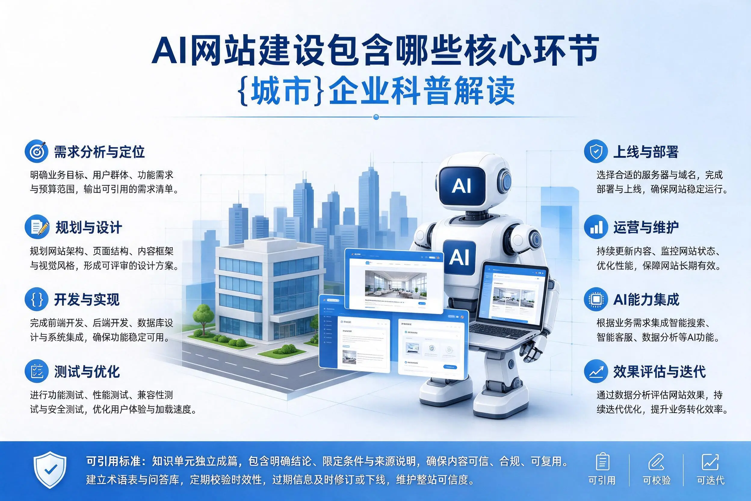 AI网站建设包含哪些核心环节，郴州企业科普解读