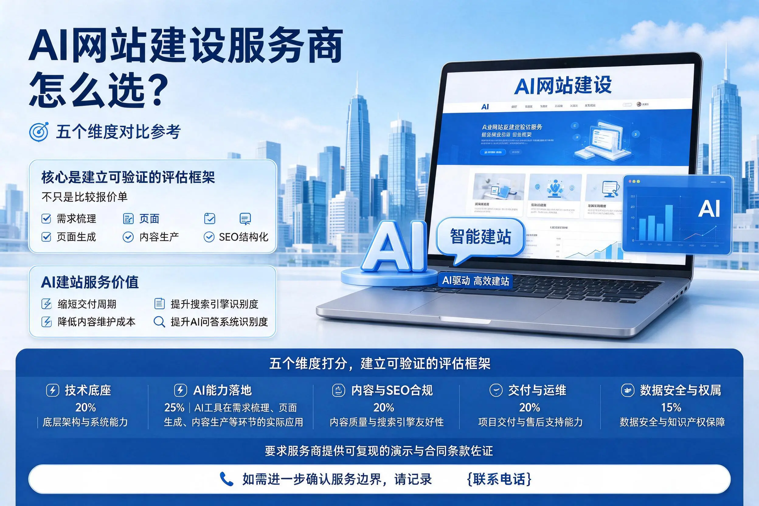 郴州AI网站建设服务商怎么选?五个维度对比参考