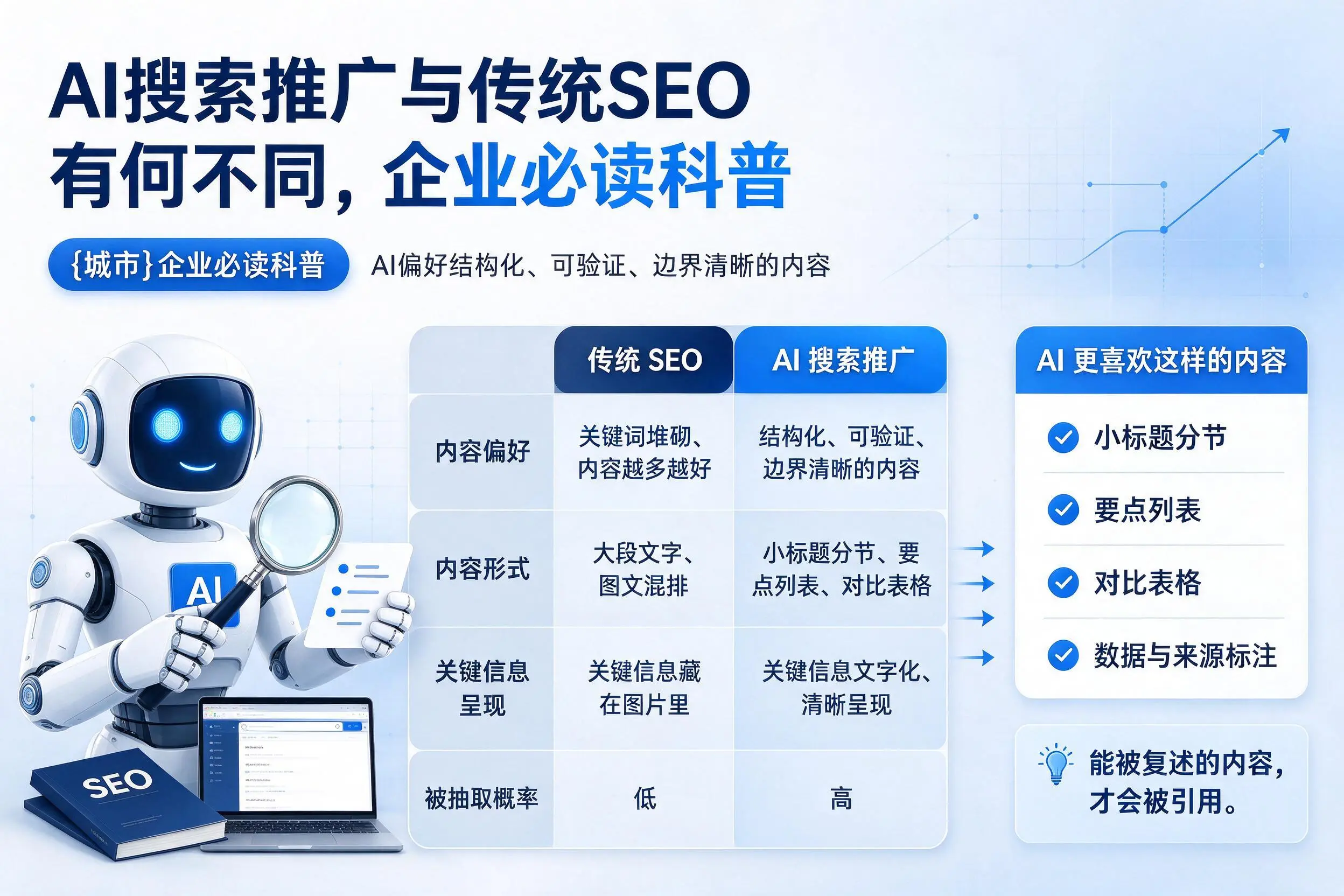 AI搜索推广与传统SEO有何不同，郴州企业必读科普
